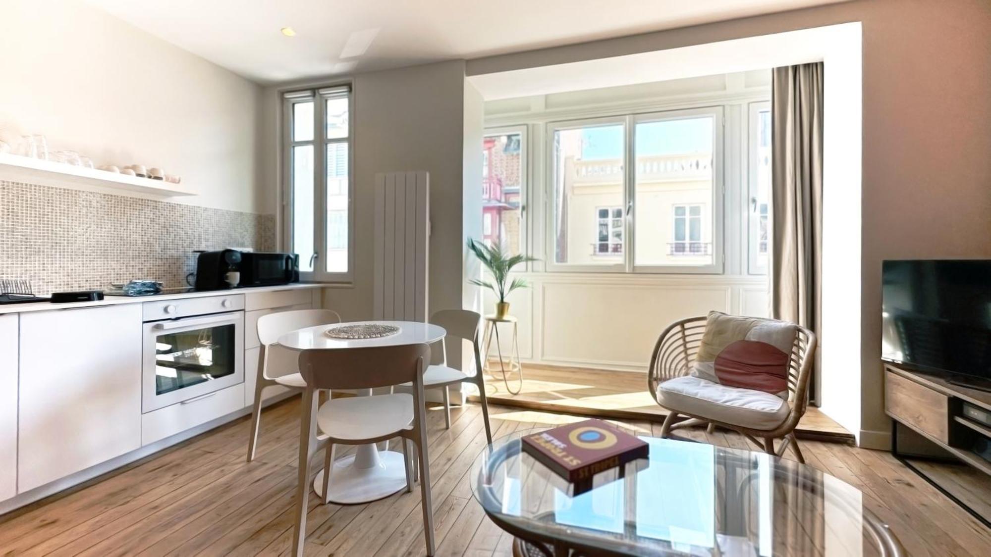 Villa Adele, Bow-Window Vue Mer - Appt 02 Mers-les-Bains Bagian luar foto
